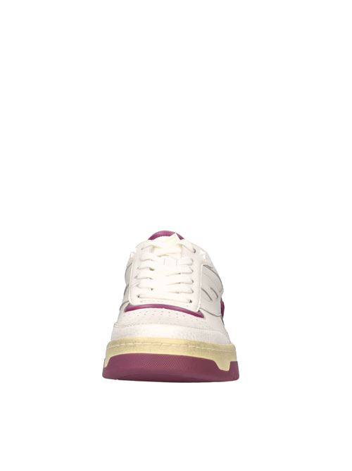 BLAKE leather sneakers ASH | BLAKE TUMBLED LEATHER-ROUNDERBIANCO-VIOLA